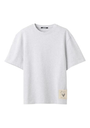 Jacquemus embroidered-logo T-shirt - Grey