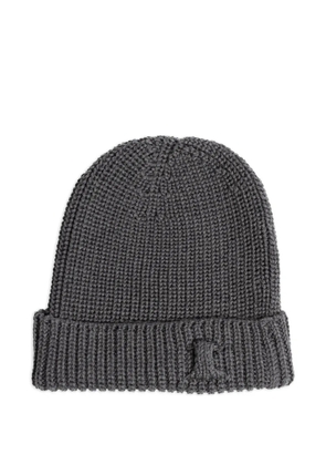 Hannes Roether ribbed turn-up beanie hat - Grey