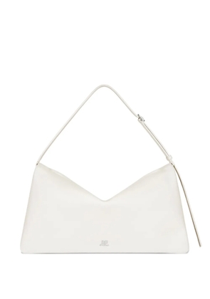 Courrèges logo-detail shoulder bag - White