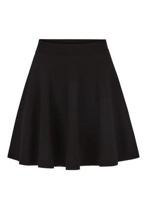 Nina Ricci skater trimmed-knit mini Skirt - Black