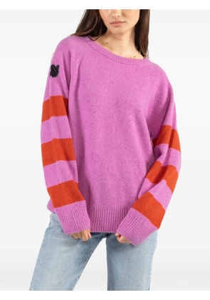 FreeCity striped crew-neck sweater - Pink