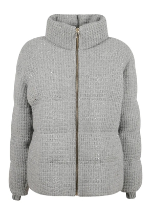 Fabiana Filippi sequin quilted jacket - Grey
