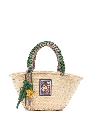 ALEMAIS Macrame midi basket - Neutrals