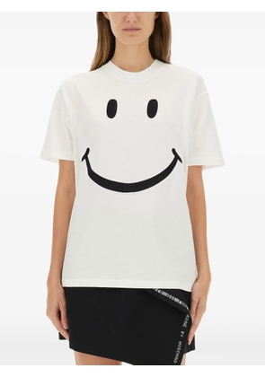 Moschino smile-print T-shirt - White