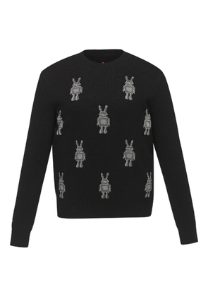 MCM robot-graphic sweater - Black