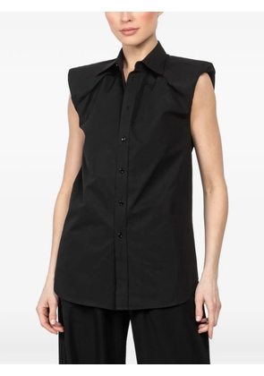 ALAINPAUL shoulder pads shirt - Black