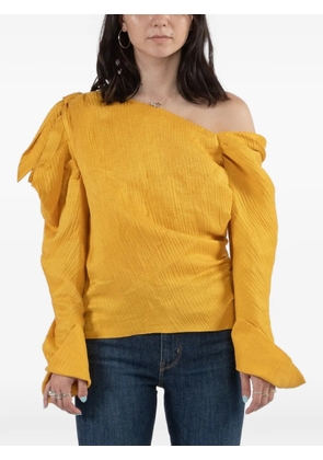 Hellessy Phacelia asymmetric knot top - Yellow