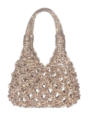 Hibourama mini Vannifique embellished tote bag - Neutrals