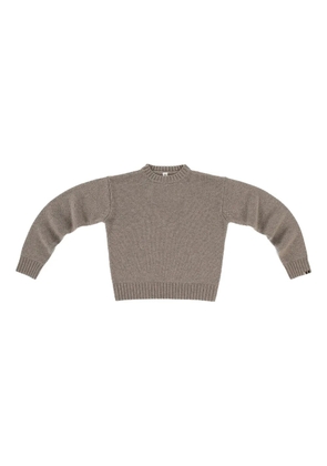 extreme cashmere ribbed trim sweater - Neutrals