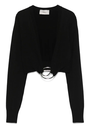 Coperni C-logo crop top - Black