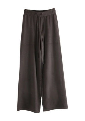 Uma Wang x 1436 drawstring knitted trousers - Brown