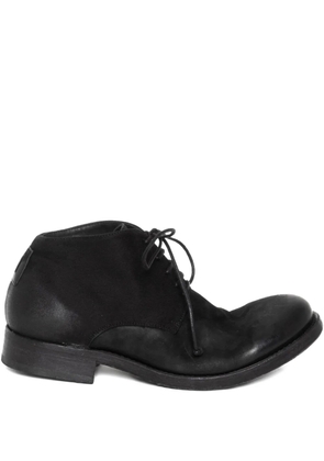 Hannes Roether Hannes lace-up panelled derby shoes - Black