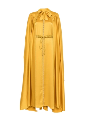 Reem Al Dhaheri detail-embroidered kaftan set - Yellow