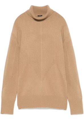 JOSEPH high-neck merino wool sweater - Brown