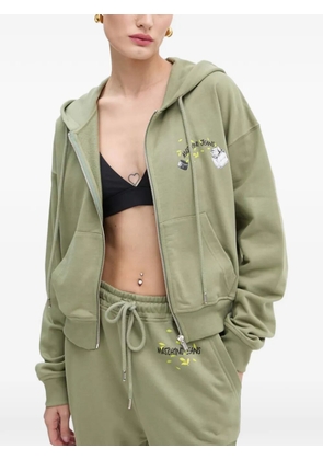 MOSCHINO JEANS zip-fastening sweatshirt - Green