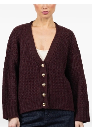 SABLYN Tisch C buttoned V-neck cardigan - Red