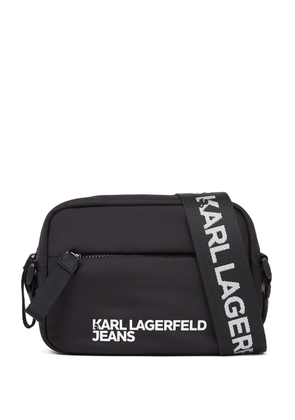 Karl Lagerfeld Jeans logo messenger bag - Black
