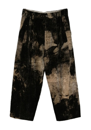 Ziggy Chen printed trousers - Black