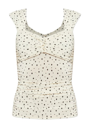 ISABEL MARANT Gemina polka-dot top - Neutrals