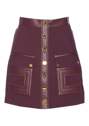 Elisabetta Franchi button-down mini skirt - Red