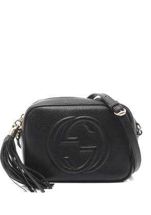 Gucci Pre-Owned 2010s Soho Disco interlocking-G tassel leather shoulder bag - Black