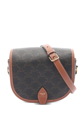 Celine Pre-Owned medium Folco Triomphe-canvas cross body bag - Brown