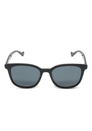 Gucci Pre-Owned 20s logo-plaque sunglasses - Black