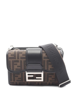 Fendi Pre-Owned 20s Baguette Double messenger bag - Brown
