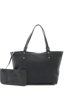 Gucci Pre-Owned 2010s GG-canvas leather tote bag - Black