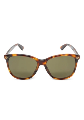 Gucci Pre-Owned 2020s tortoiseshell-pattern sunglasses - Brown