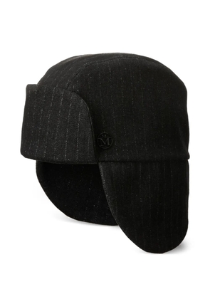 Maison Michel logo-plaque hat - Black