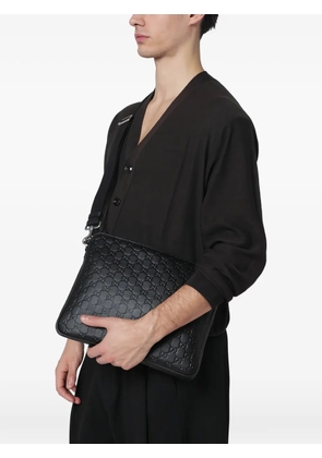 Gucci medium GG-Emblem crossbody bag - Black