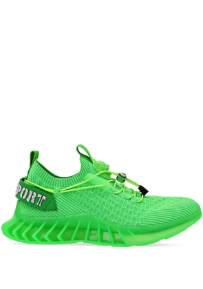 Plein Sport Runner knitted sneakers - Green