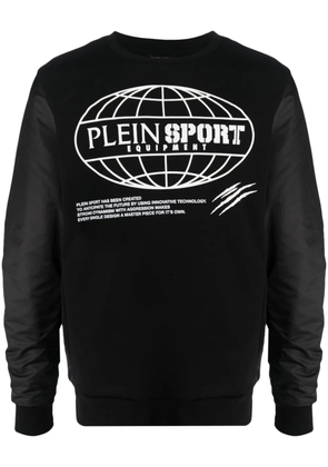 Plein Sport Global Express Edition cotton sweatshirt - Black