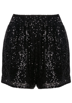 Gloria Coelho sequin-embellished short shorts - Black