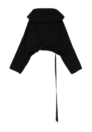 Rick Owens DRKSHDW drawstring hooded top - Black