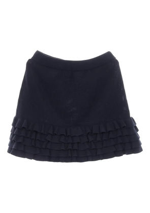 CHANEL Pre-Owned 1986-1988 Cocomark mini skirt - Blue