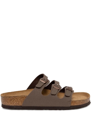 Birkenstock Florida triple-strap slide sandals - Brown