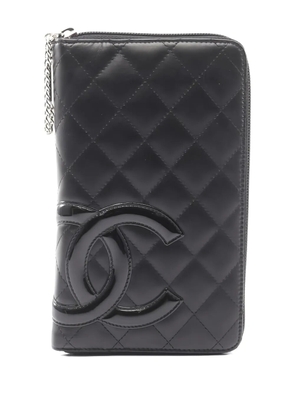 CHANEL Pre-Owned 2006-2008 Cambon zip-fastening wallet - Black