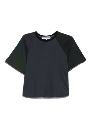 Stain Shade contrast trim T-shirt - Black