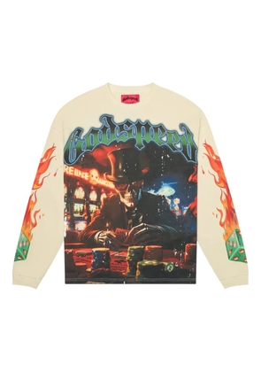 GODSPEED Life's A Gamble long-sleeved T-shirt - White