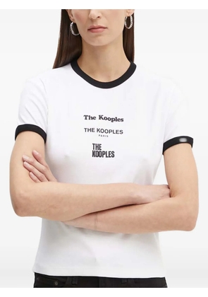 The Kooples Serigraphy crew-neck T-shirt - White