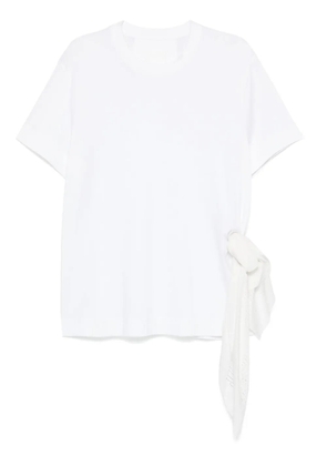 Givenchy scarf-detail T-shirt - White