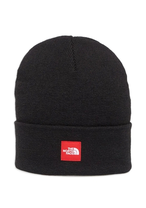 The North Face logo-patch beanie hat - Black