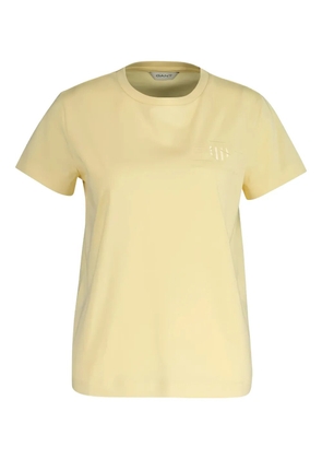 Gant logo-detail T-shirt - Yellow