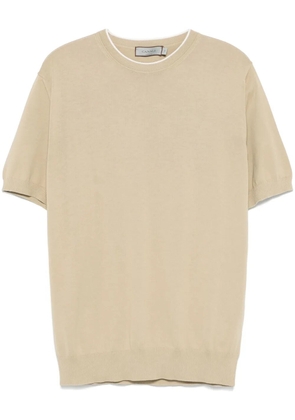Canali fine-knit T-shirt - Neutrals