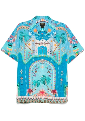 Camilla short-sleeves camp-collared shirt - Blue