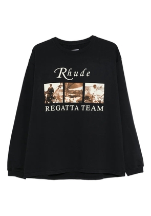 RHUDE graphic-print T-shirt - Black