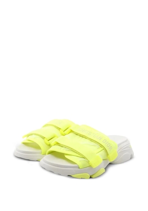 Christian Dior Pre-Owned 2010s D-Wander logo-detail strap sandals - Yellow