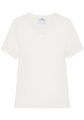 Courrèges mesh T-shirt - White